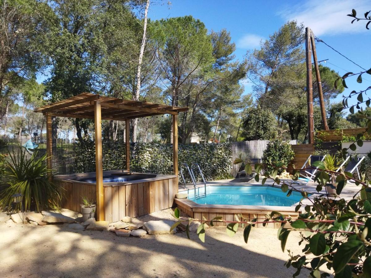 Langlade Maison 5 Personnes En Garrigue - Piscine-Spa Prive מראה חיצוני תמונה