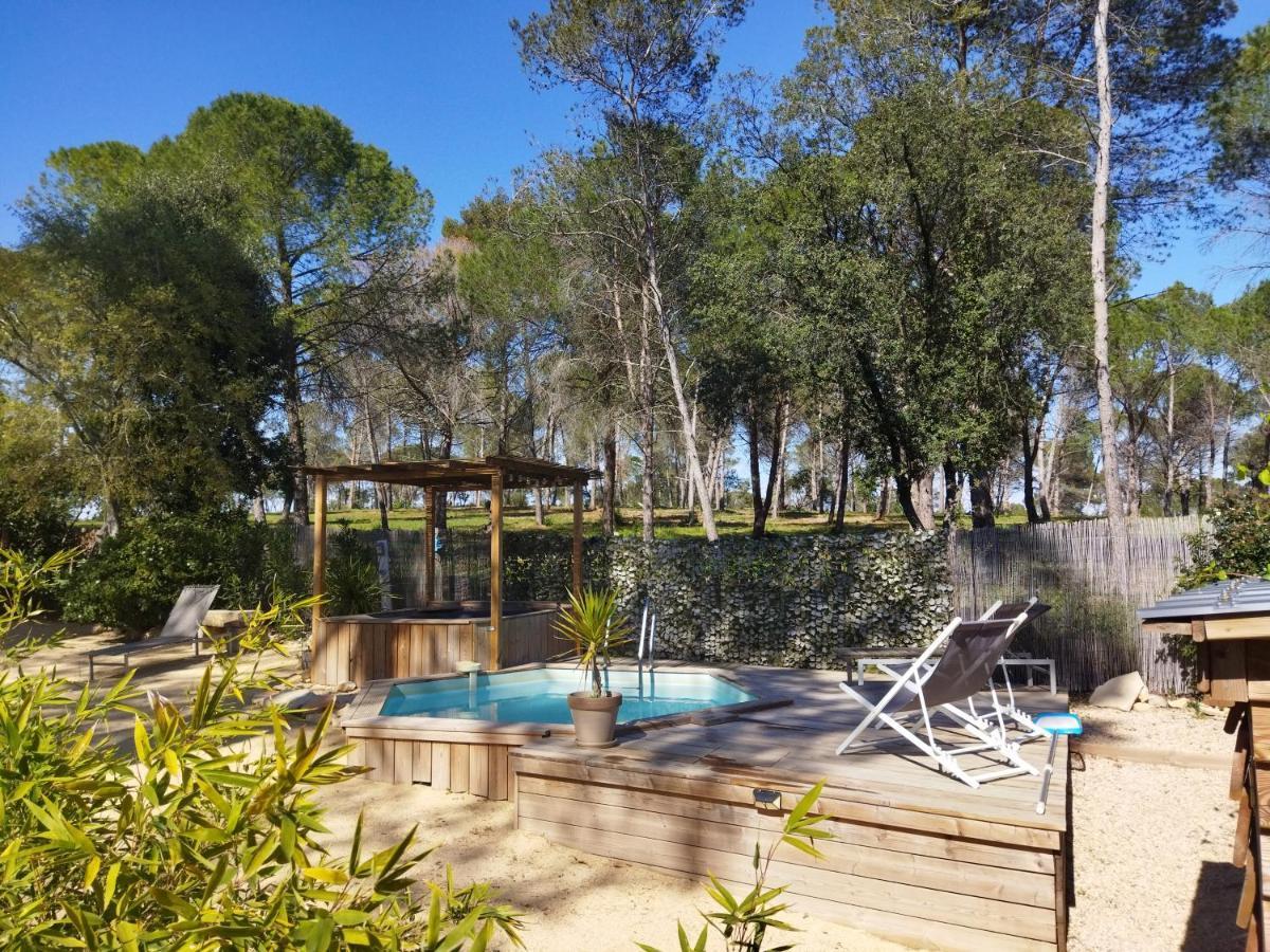 Langlade Maison 5 Personnes En Garrigue - Piscine-Spa Prive מראה חיצוני תמונה
