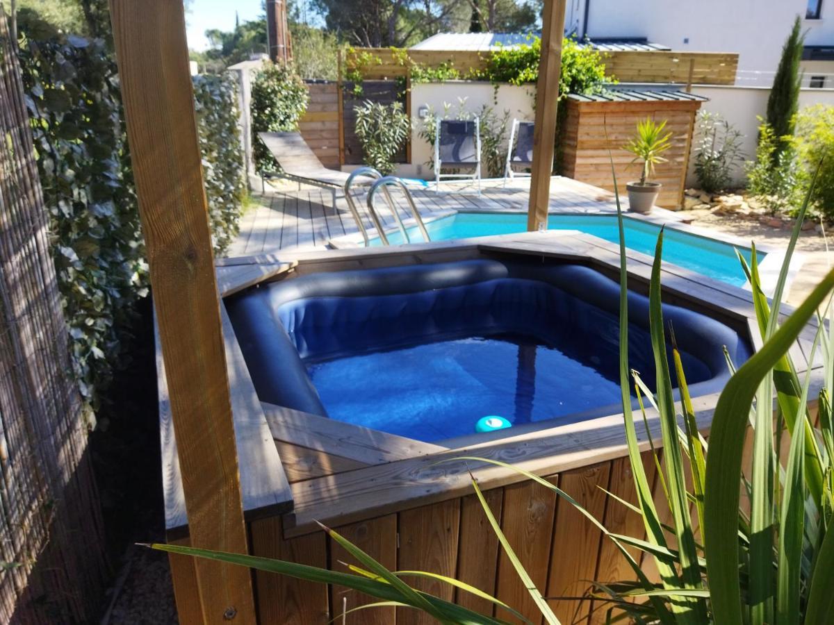Langlade Maison 5 Personnes En Garrigue - Piscine-Spa Prive מראה חיצוני תמונה