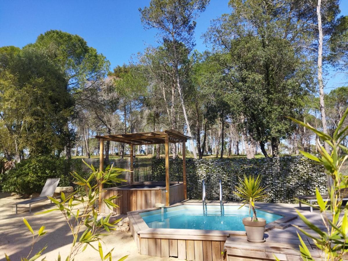 Langlade Maison 5 Personnes En Garrigue - Piscine-Spa Prive מראה חיצוני תמונה
